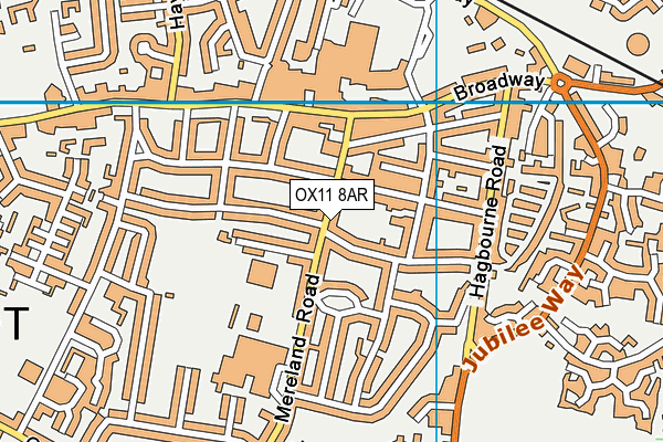 OX11 8AR map - OS VectorMap District (Ordnance Survey)