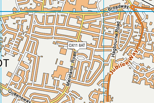 OX11 8AT map - OS VectorMap District (Ordnance Survey)