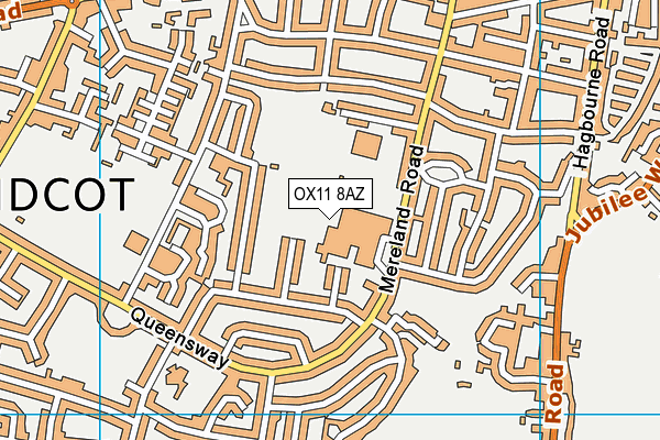 St Birinus School map (OX11 8AZ) - OS VectorMap District (Ordnance Survey)