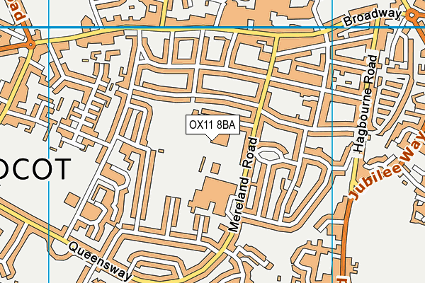 OX11 8BA map - OS VectorMap District (Ordnance Survey)