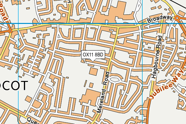 OX11 8BD map - OS VectorMap District (Ordnance Survey)