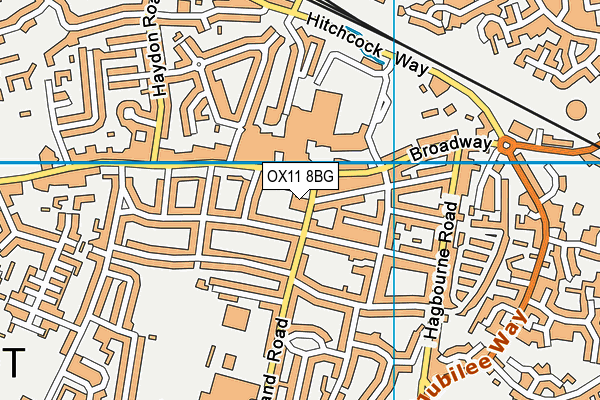 OX11 8BG map - OS VectorMap District (Ordnance Survey)