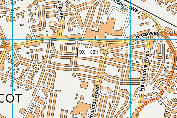 OX11 8BH map - OS VectorMap District (Ordnance Survey)