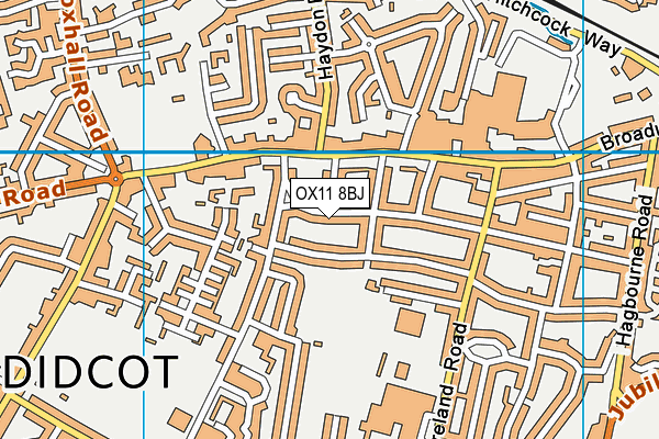 OX11 8BJ map - OS VectorMap District (Ordnance Survey)
