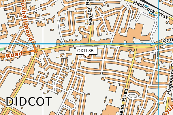 OX11 8BL map - OS VectorMap District (Ordnance Survey)