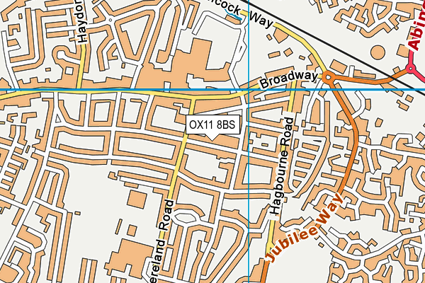 OX11 8BS map - OS VectorMap District (Ordnance Survey)