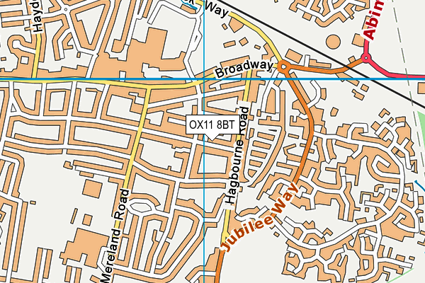 OX11 8BT map - OS VectorMap District (Ordnance Survey)