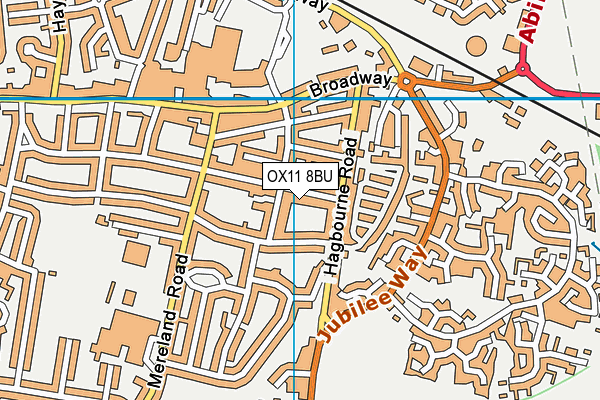 OX11 8BU map - OS VectorMap District (Ordnance Survey)