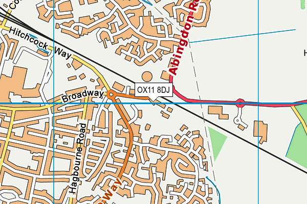OX11 8DJ map - OS VectorMap District (Ordnance Survey)