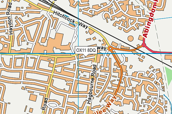 OX11 8DQ map - OS VectorMap District (Ordnance Survey)