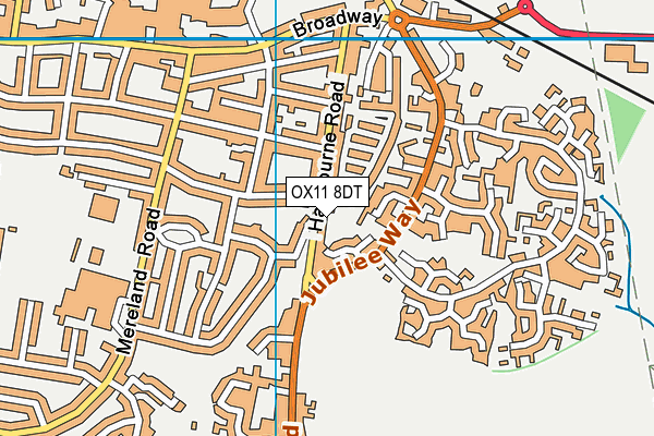 OX11 8DT map - OS VectorMap District (Ordnance Survey)