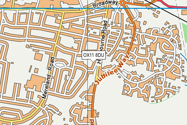 OX11 8DU map - OS VectorMap District (Ordnance Survey)