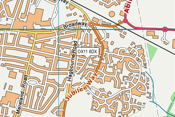 OX11 8DX map - OS VectorMap District (Ordnance Survey)