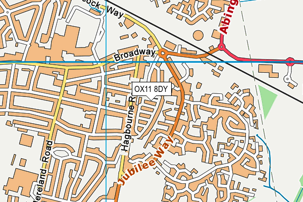OX11 8DY map - OS VectorMap District (Ordnance Survey)