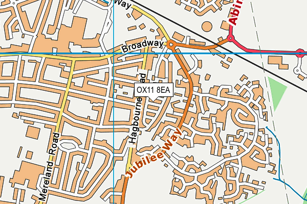 OX11 8EA map - OS VectorMap District (Ordnance Survey)