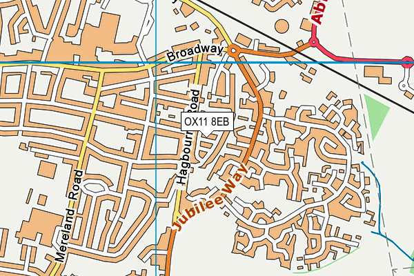 OX11 8EB map - OS VectorMap District (Ordnance Survey)
