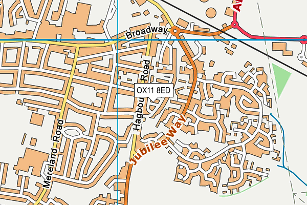 OX11 8ED map - OS VectorMap District (Ordnance Survey)