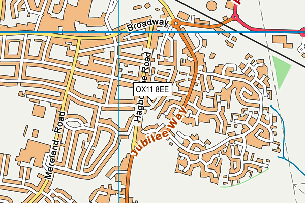 OX11 8EE map - OS VectorMap District (Ordnance Survey)