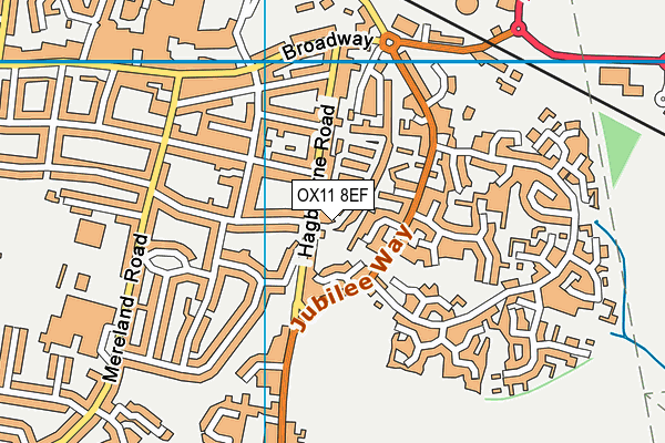 OX11 8EF map - OS VectorMap District (Ordnance Survey)
