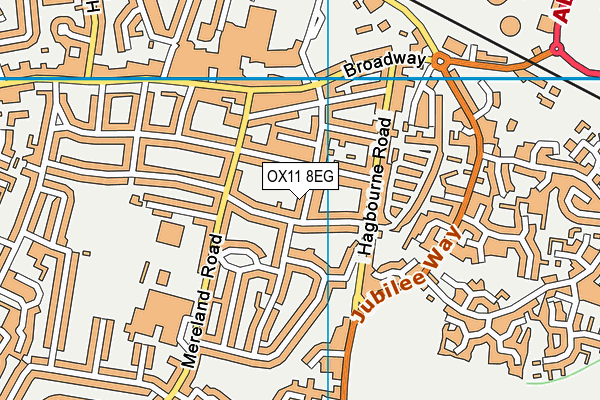 OX11 8EG map - OS VectorMap District (Ordnance Survey)