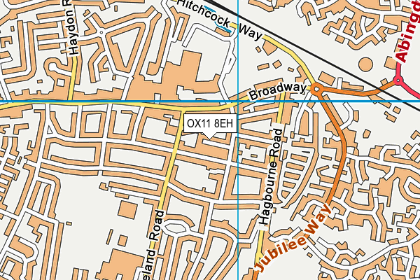 OX11 8EH map - OS VectorMap District (Ordnance Survey)