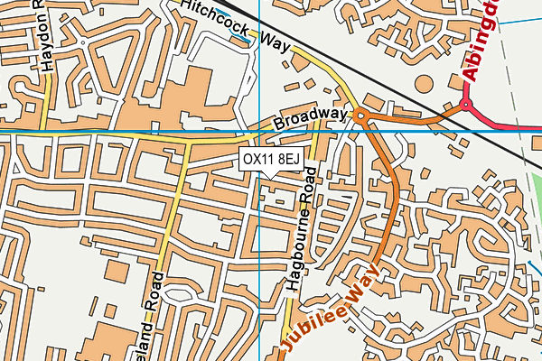 OX11 8EJ map - OS VectorMap District (Ordnance Survey)