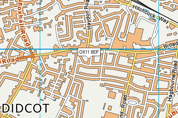 OX11 8EP map - OS VectorMap District (Ordnance Survey)
