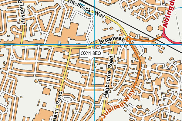 OX11 8EQ map - OS VectorMap District (Ordnance Survey)