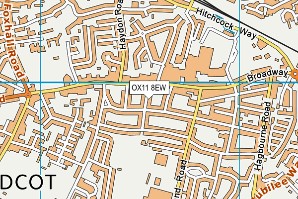 OX11 8EW map - OS VectorMap District (Ordnance Survey)