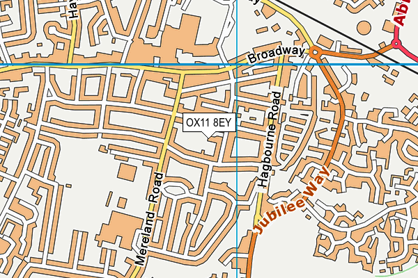 OX11 8EY map - OS VectorMap District (Ordnance Survey)