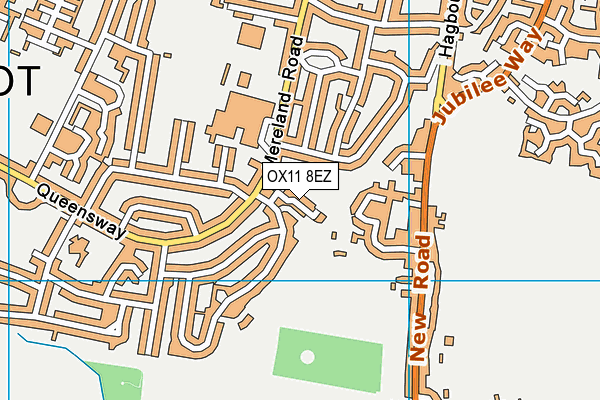 OX11 8EZ map - OS VectorMap District (Ordnance Survey)
