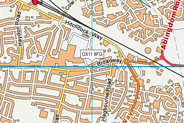 OX11 8FG map - OS VectorMap District (Ordnance Survey)