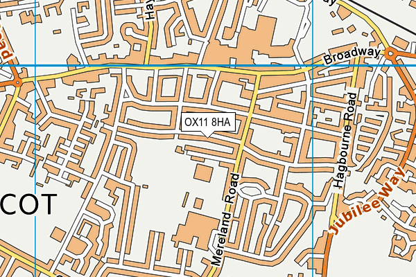 OX11 8HA map - OS VectorMap District (Ordnance Survey)