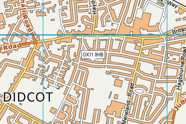 OX11 8HB map - OS VectorMap District (Ordnance Survey)
