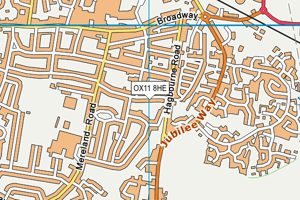 OX11 8HE map - OS VectorMap District (Ordnance Survey)