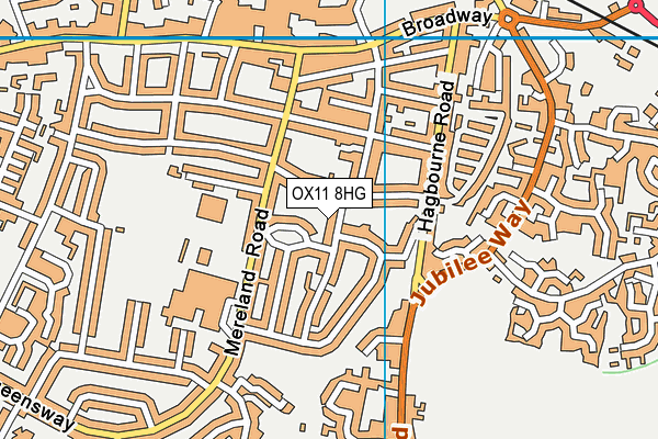 OX11 8HG map - OS VectorMap District (Ordnance Survey)
