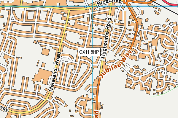 OX11 8HP map - OS VectorMap District (Ordnance Survey)