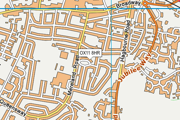 OX11 8HR map - OS VectorMap District (Ordnance Survey)
