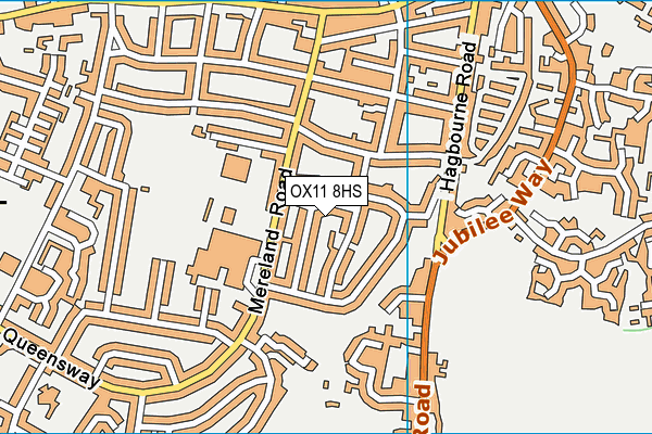 OX11 8HS map - OS VectorMap District (Ordnance Survey)