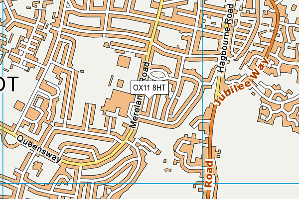 OX11 8HT map - OS VectorMap District (Ordnance Survey)