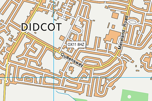 OX11 8HZ map - OS VectorMap District (Ordnance Survey)