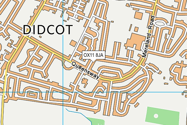 OX11 8JA map - OS VectorMap District (Ordnance Survey)
