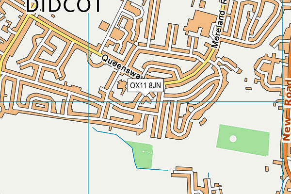 OX11 8JN map - OS VectorMap District (Ordnance Survey)