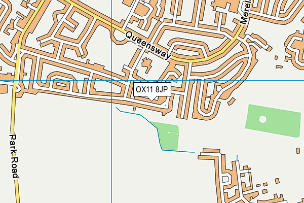 OX11 8JP map - OS VectorMap District (Ordnance Survey)