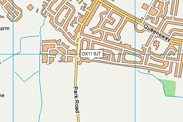 OX11 8JT map - OS VectorMap District (Ordnance Survey)