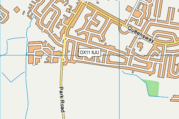 OX11 8JU map - OS VectorMap District (Ordnance Survey)