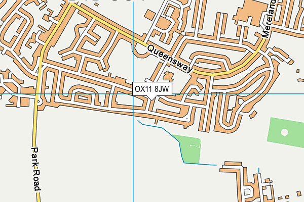 OX11 8JW map - OS VectorMap District (Ordnance Survey)