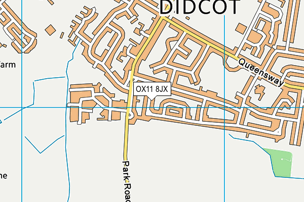 OX11 8JX map - OS VectorMap District (Ordnance Survey)