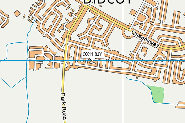 OX11 8JY map - OS VectorMap District (Ordnance Survey)