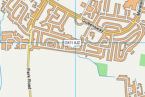 OX11 8JZ map - OS VectorMap District (Ordnance Survey)